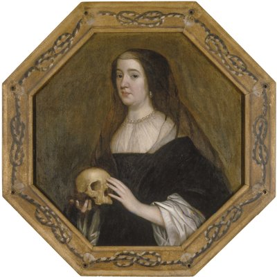 Portræt af Amalia af Solms af Gerard van Honthorst