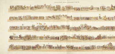 Historisk procession, afholdt i Rotterdam den 21. maj 1874 (titel på objektet) af Gerardus Johannes Bos