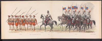 Masquerade of the Leiden Students, 1870 (plade 18) Udklædt procession afholdt af medlemmerne af Leidens studentkorps den 7. juni 1870 til fejring af 295-året for Leidsche Hoogeschool, der skildrer et besøg i Leiden i af Gerardus Johannes Bos
