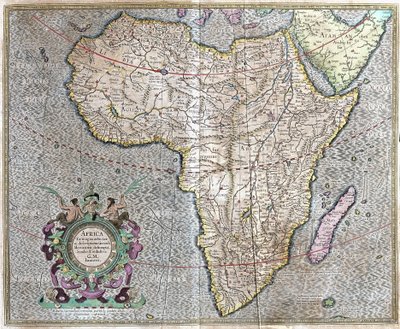 Afrika af Gerardus Mercator