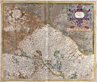 Alsace, Frankrig (gravering af Gerardus Mercator