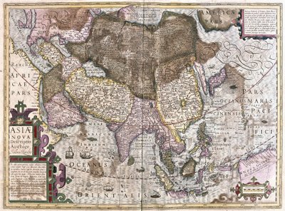 Asien (gravering af Gerardus Mercator