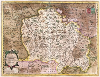Bourbonnais, Frankrig (gravering af Gerardus Mercator