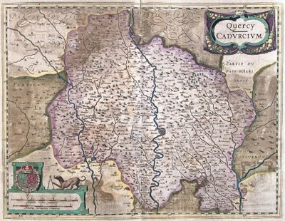 Cahors, Frankrig (gravering af Gerardus Mercator