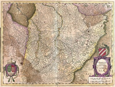 Champagne, Frankrig (gravering af Gerardus Mercator