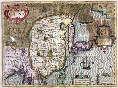 Kina (gravering af Gerardus Mercator