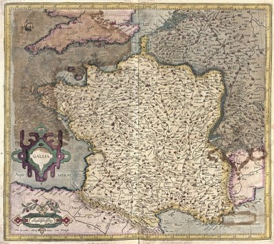Frankrig (gravering af Gerardus Mercator
