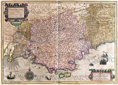 Frankrig (gravering af Gerardus Mercator
