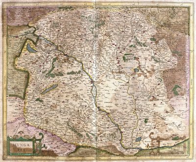 Ungarn (gravering af Gerardus Mercator