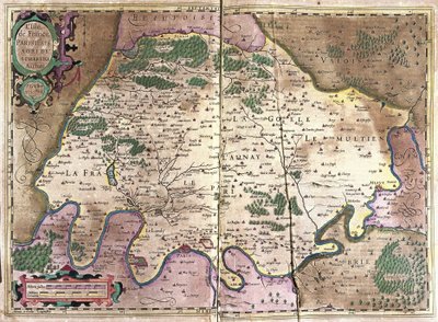 Ile-de-France, Nordfrankrig af Gerardus Mercator