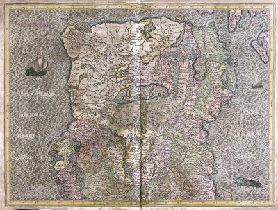 Irland af Gerardus Mercator