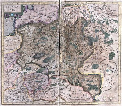 Litauen (gravering af Gerardus Mercator