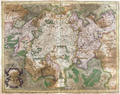 Luxembourg (gravering af Gerardus Mercator