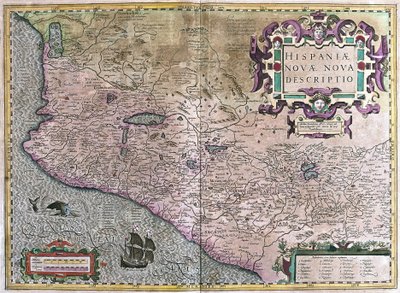 Mexico (gravering af Gerardus Mercator