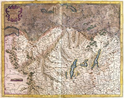 Norditalien (gravering af Gerardus Mercator