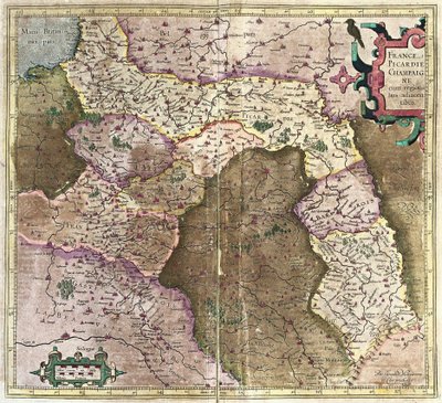 Picardie, Champagne, Frankrig af Gerardus Mercator