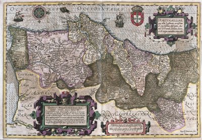 Portugal (gravering af Gerardus Mercator
