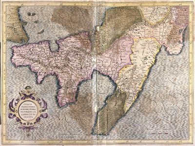 Puglia, Calabria og Basilicata, Italien (gravering af Gerardus Mercator