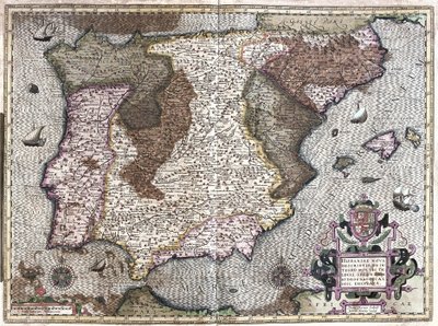 Spanien (gravering af Gerardus Mercator