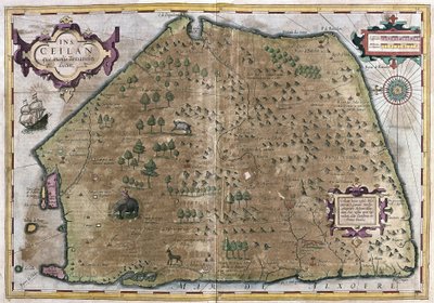 Sri Lanka (gravering af Gerardus Mercator