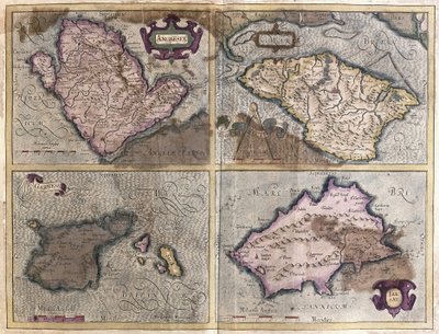 De britiske øer (gravering af Gerardus Mercator