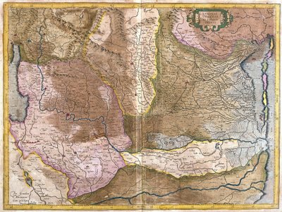 Verona, Vicenza og Padua, Italien (gravering af Gerardus Mercator
