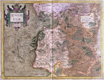 Waldeck (Hessen), Tyskland (gravering af Gerardus Mercator