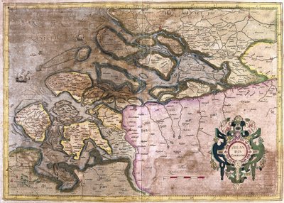 Zeeland, Holland (gravering af Gerardus Mercator