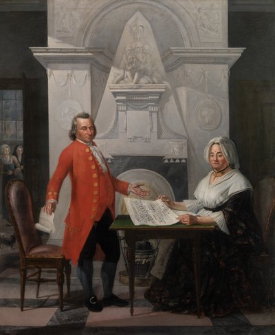 Jubilæumsportræt af familien de San (olie på lærred) af Gerardus de San