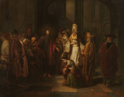 Kristus og kvinden i utroskab af Gerbrand van den Eeckhout