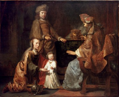 Spædbarnet Samuel bragt af Hannah til Eli i begyndelsen af 1660