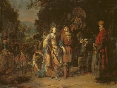 Isaac og Rebecca ved Lahai-rois brønd af Gerbrandt van den Eeckhout
