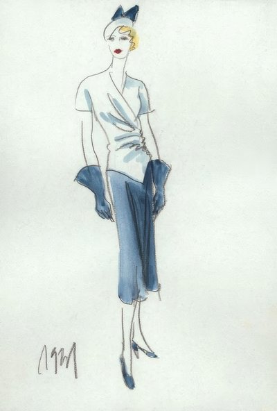 Damemode 1931, nederdel og bluse / G. Hartung af Gerd Hartung