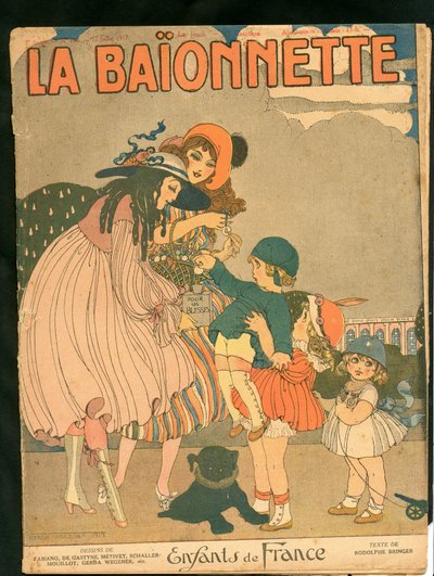 Cover af "" La Baionnette"", Satirical en Colours af Gerda Marie Frederike Wegener