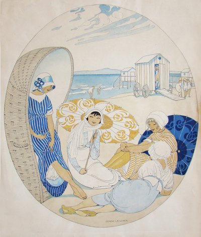 Chatter på den danske strand af Gerda Wegener