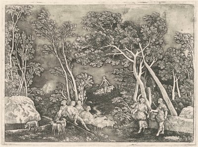 Nymfer i et landskab af Gerhard Janssen