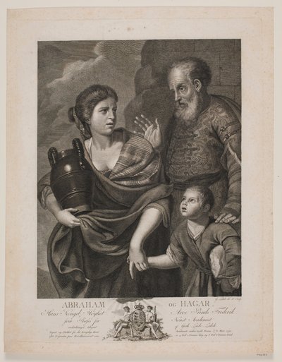 Abraham og Hagar af Gerhard Ludvig Lahde