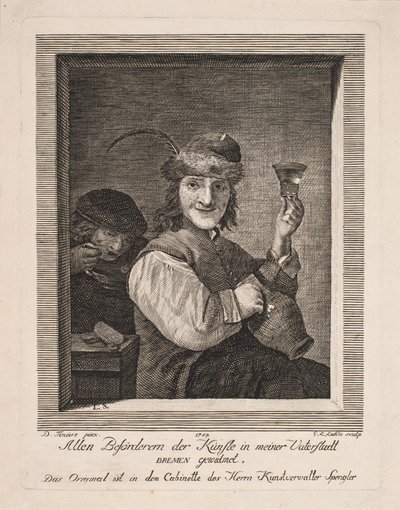 Bonde med kande og glas af Gerhard Ludvig Lahde