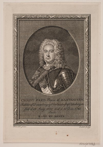 Christian Frederik greve af Haxthausen af Gerhard Ludvig Lahde