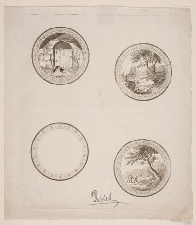 Fire vignetter til La Fontaines fabler af Gerhard Ludvig Lahde