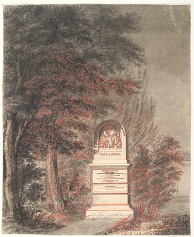 Georg Nielsens gravmonument paa Assistens kirkegaard af Gerhard Ludvig Lahde