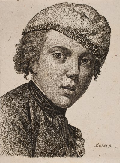 Jens Juel, Efter Juels selvportræt fra 1767 af Gerhard Ludvig Lahde