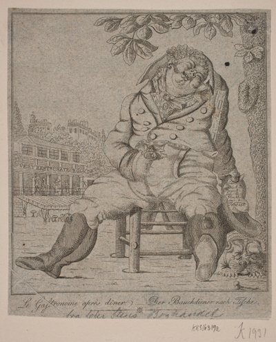 Gastronomen efter middagen af Gerhard Ludvig Lahde