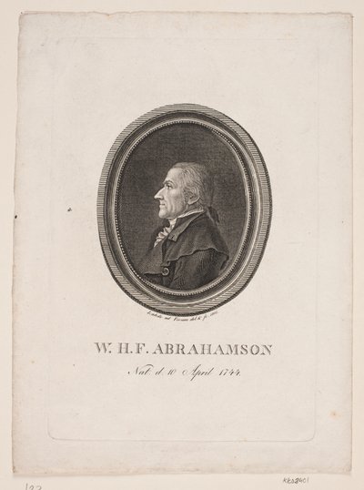 W.H.F. Abrahams af Gerhard Ludvig Lahde