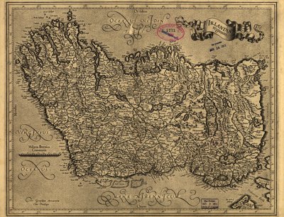 Irlandiae regnum. LOC 99446223 af Gerhard Mercator