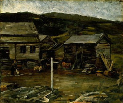 En efterårsaften på gården, Øylo af Gerhard Munthe