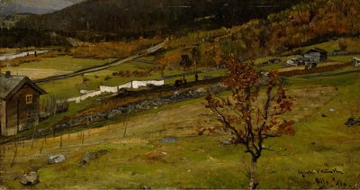Efterårslandskab, Øylo af Gerhard Munthe