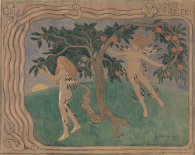 Sorte æbler af Gerhard Munthe