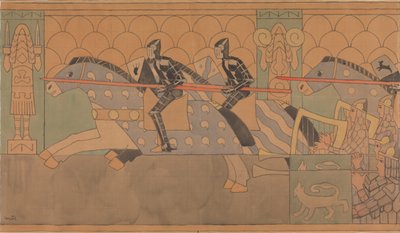 Folkemindetegning, 1895-1898. af Gerhard Munthe