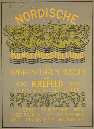 Nordische Kunstausstellung im Kaiser Wilhelm Museum 1902 af Gerhard Munthe